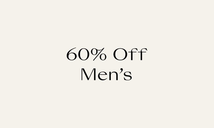 60% Off Men's