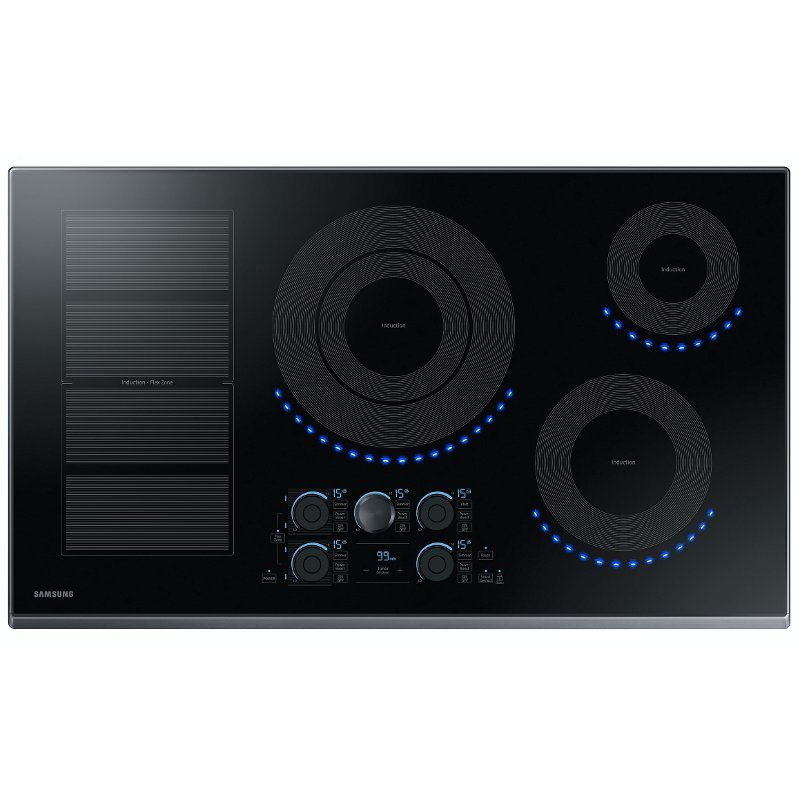 Samsung 36 Inch Smart Induction Cooktop - Black Stainless Steel