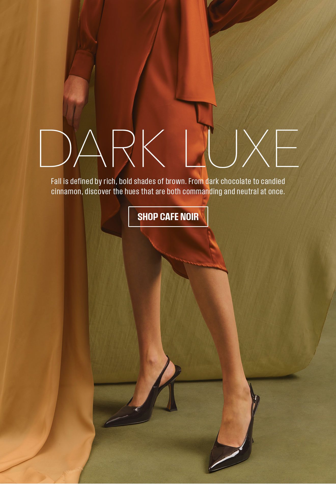 Dark Luxe | Fall is defined by rich, bold shades of brown. From dark chocolate to candied cinnamon, discover the hues that are both commanding and neutral at once. | Shop Café Noir