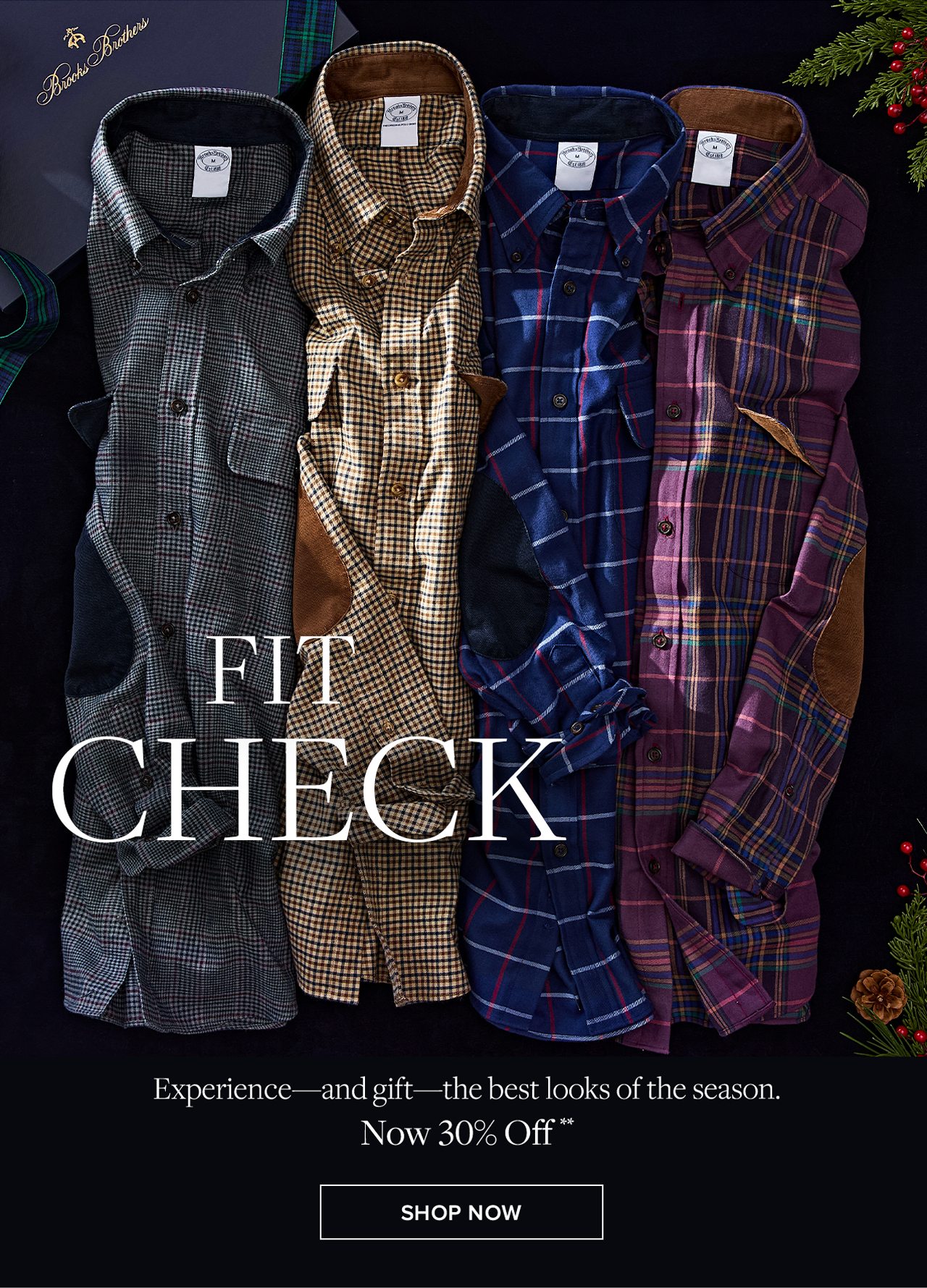 Fit Check. Experience - and gift - the best looks of the season. Now 30% Off.