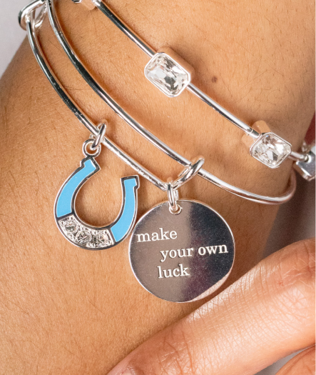 “Make Your Own Luck” Duo Charm Bangle | SHOP NOW