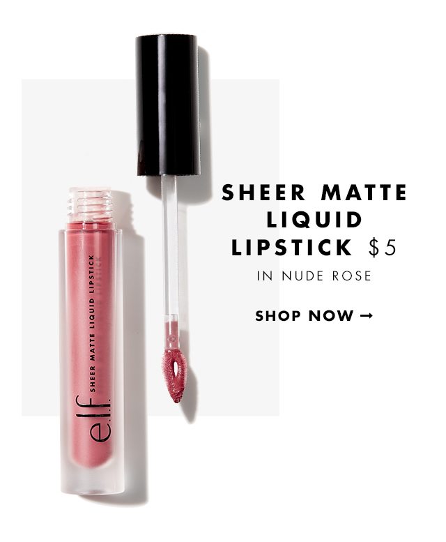 Sheer Matte Liquid Lipstick in Nude Rose, $3.50. Shop Now