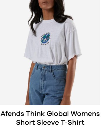 Afends Think Global Womens Short Sleeve T-Shirt