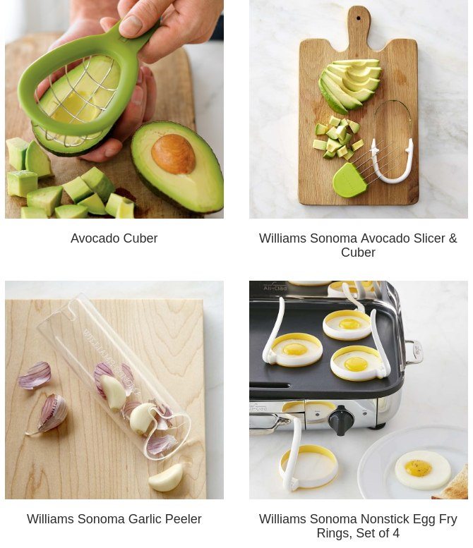 Williams Sonoma Avocado Slicer & Cuber, Fruit Tools