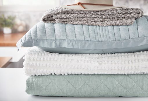Folded blankets