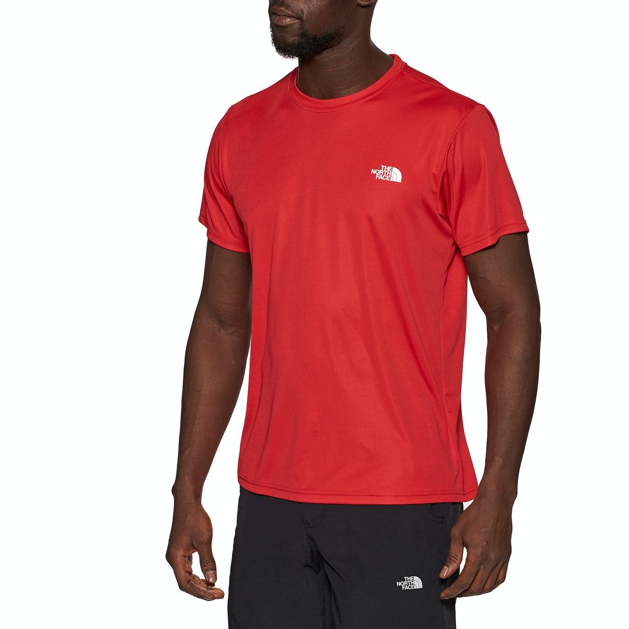 North Face Reaxion Amp Crew Mens Sports Top - TNF Red