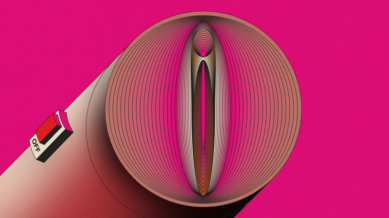 A series of colorful rings represents a sex toy for men.