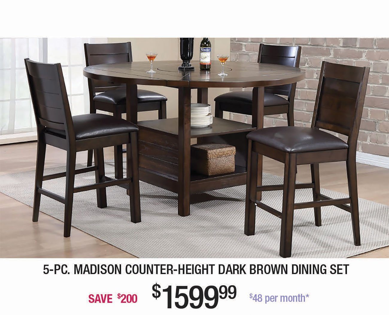 Madison-Counter-Height-Dark-Brown-Dining-Set