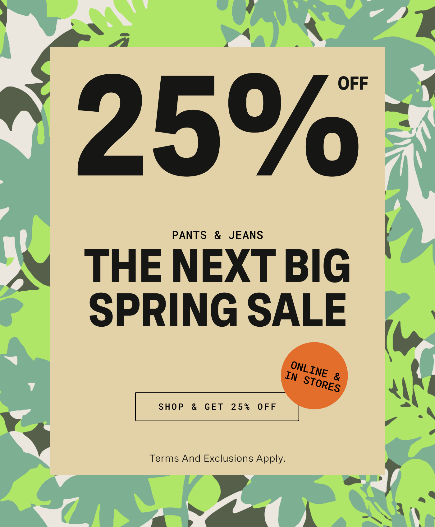 Spring Sale Get 25% Off for a Limited Time