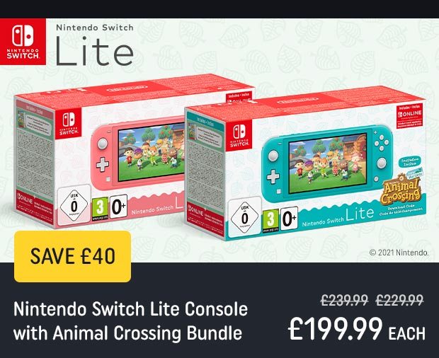 Nintendo switch animal shop crossing bundle smyths