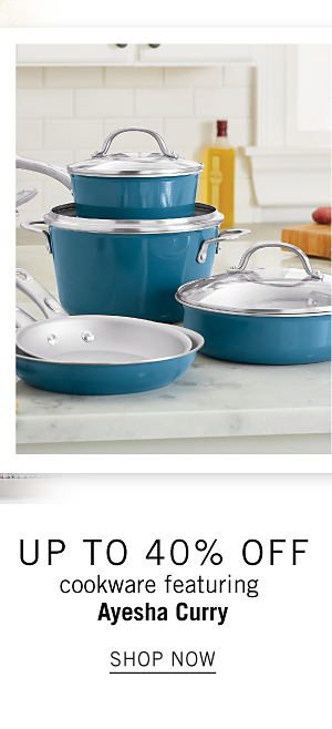 Up to 40% off cookware featuring Ayesha Curry. Shop Now.