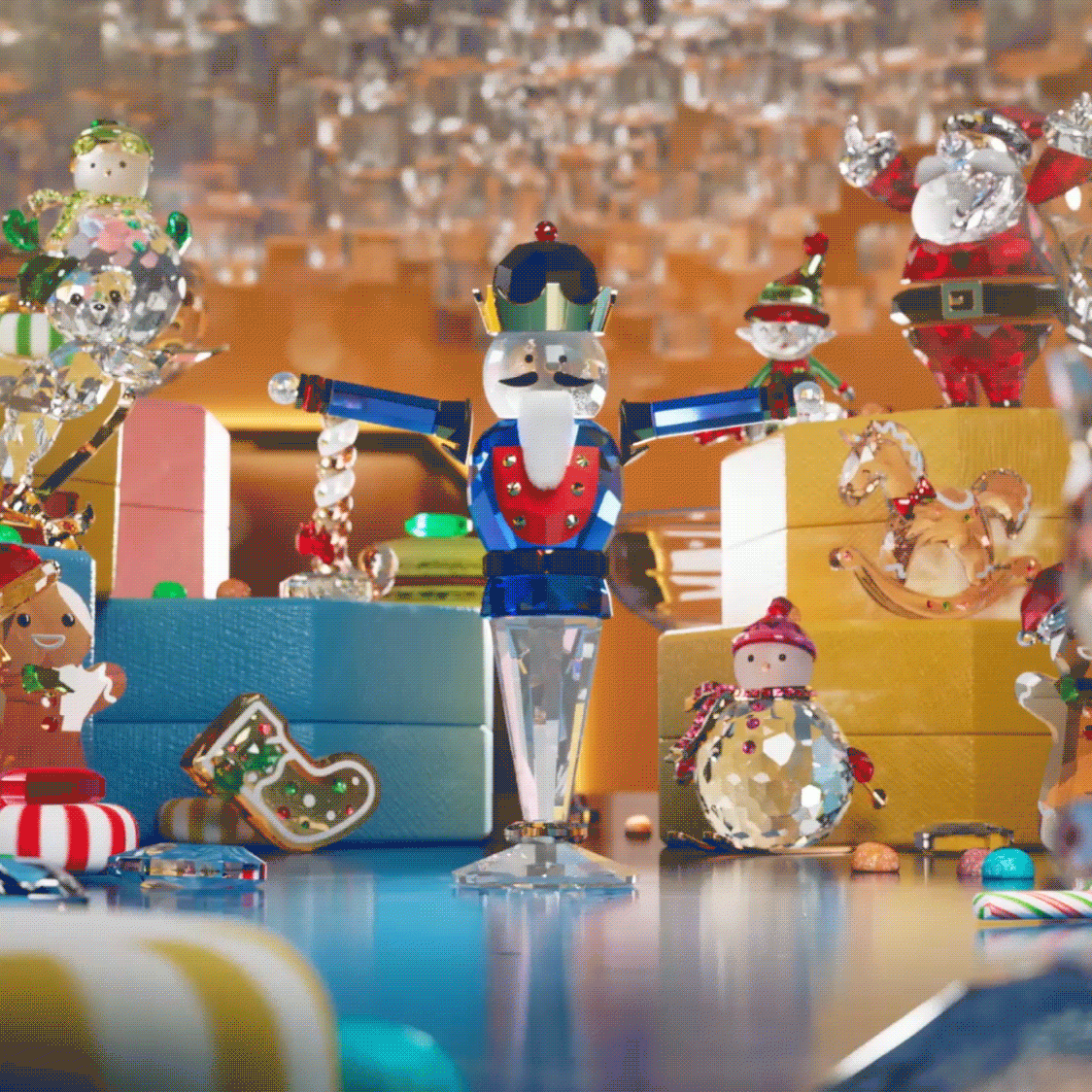 Swarovski holiday figurines