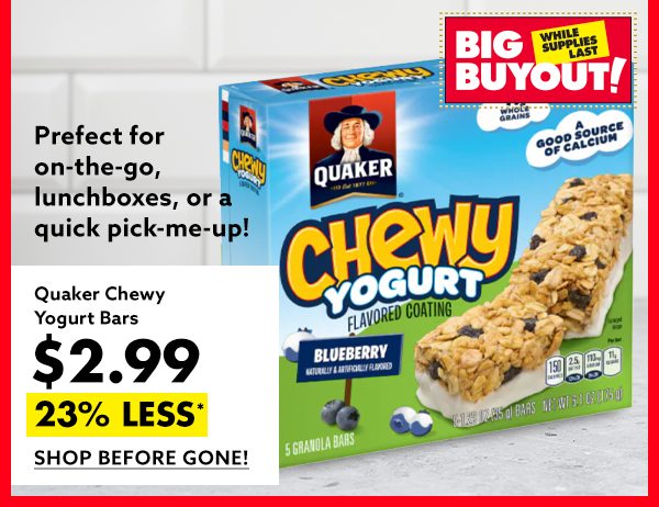 Quaker Chewy Yogurt Bars