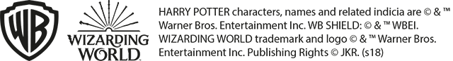 HARRY POTTER characters, names and related indicia are © & ™ Warner Bros. Entertainment Inc. WB SHIELD: © & ™ WBEI. WIZARDING WORLD trademark and logo © & ™ Warner Bros. Entertainment Inc. Publishing Rights © JKR. (s18)