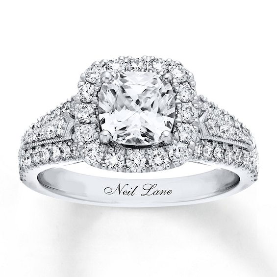 Kay Neil Lane Diamond Engagement Ring 2-1/4 ct tw 14K White Gold