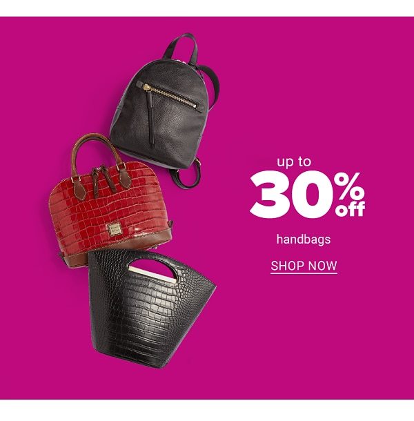 Up to 30% off Handbags - Shop Now