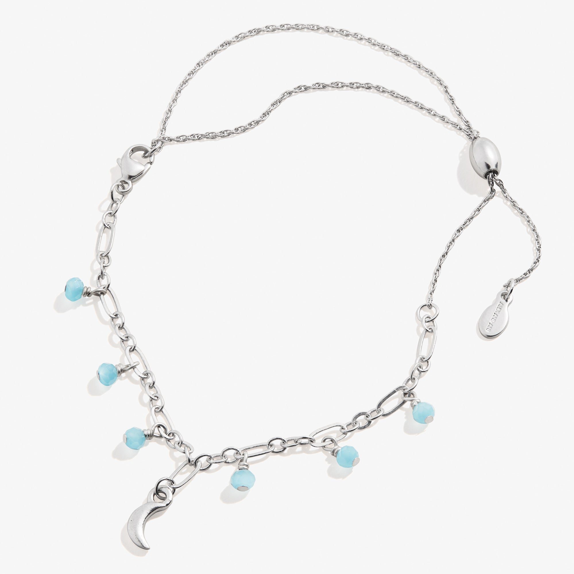 Image of Moon Beaded Pull Chain Anklet