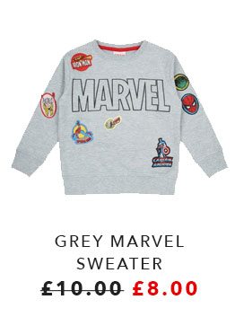 Grey Marvel sweater