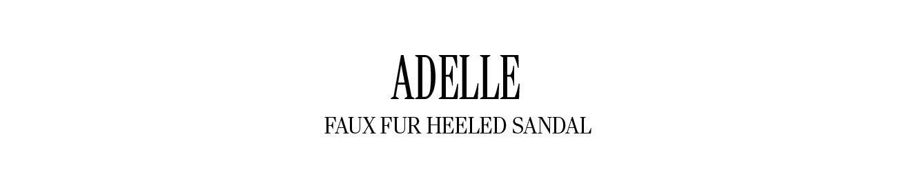 Adelle faux best sale fur heeled sandal