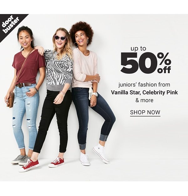 up to 50% off Juniors fashion from vanilla Star, Celebrity Pink and more - Shop Now