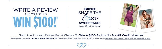 Enter Our Share The Love Sweepstakes