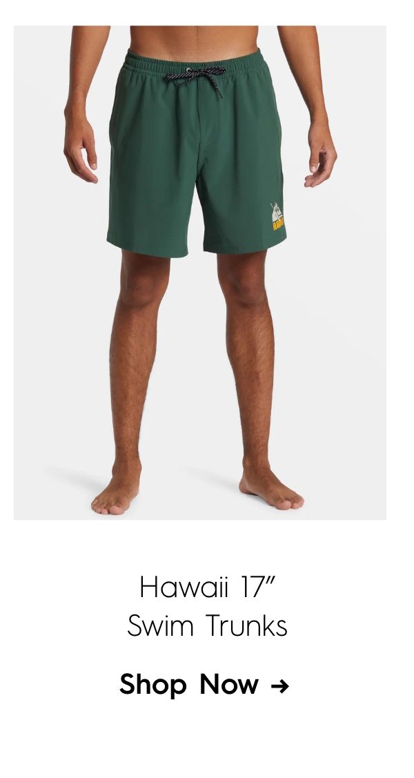 Hawaii 17" Swim Trunks