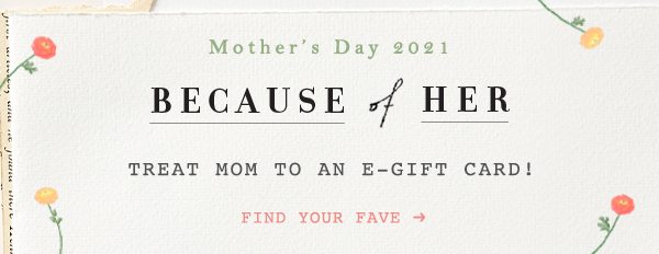 Shop Mother's Day Gifts.
