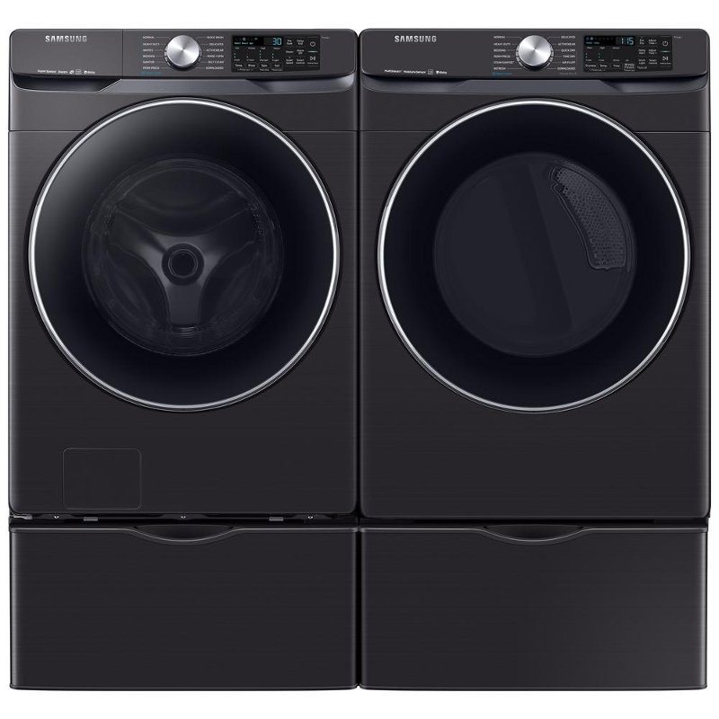 Samsung High-Efficiency Laundry Pair - Black Stainless Steel Gas