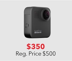 GoPro MAX 360 Black Action Camera $350