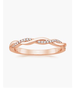Petite Twisted Vine Diamond Ring