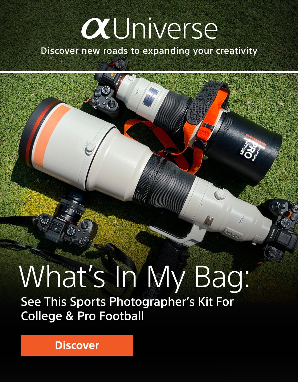 What's in my bag | See This Sports Photographer’s Kit For College & Pro Football | Discover