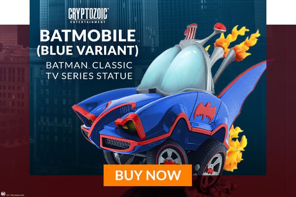 Batman Classic TV Series Batmobile (Blue Variant) Statue (Cryptozoic)