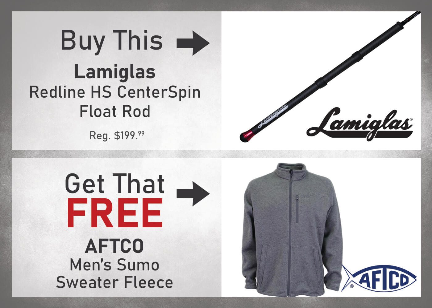 Buy a Lamiglas Redline HS CenterSpin Float Rod & Get a FREE 