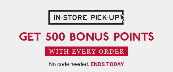 GET 500 BONUS POINTS