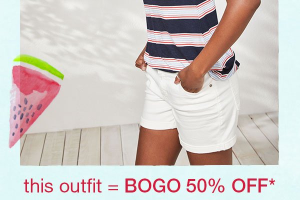 This outfit=BOGO 50% off*