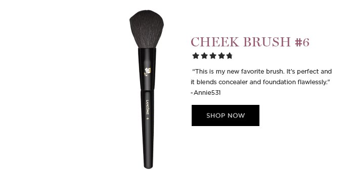 CHEEK BRUSH #6 'This is my new favorite brush. It’s perfect and it blends concealer and foundation flawlessly.' -Annie531 SHOP NOW