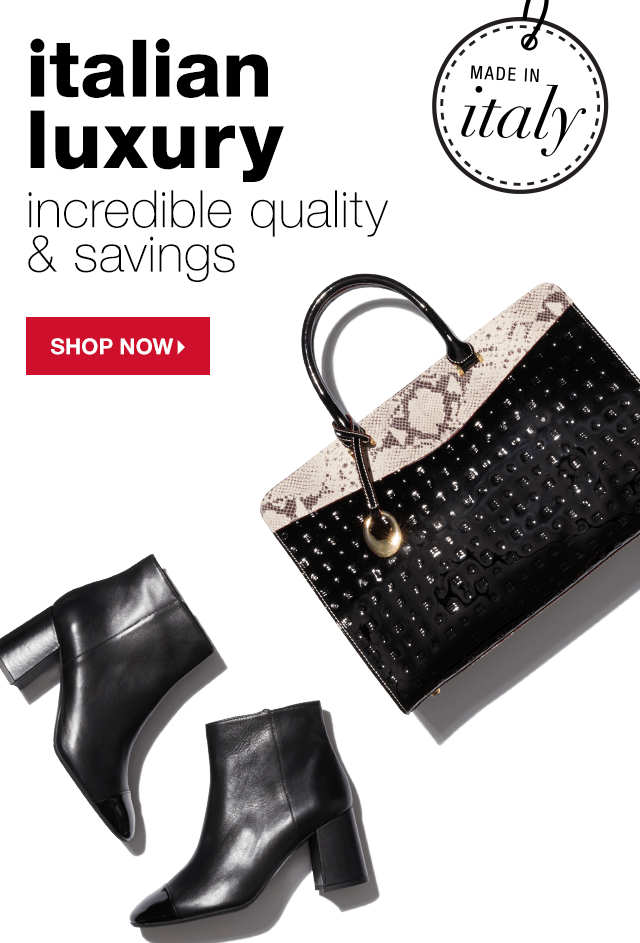 Made in Italy | Italian Luxury: Incredible Quality & Savings - Shop Now