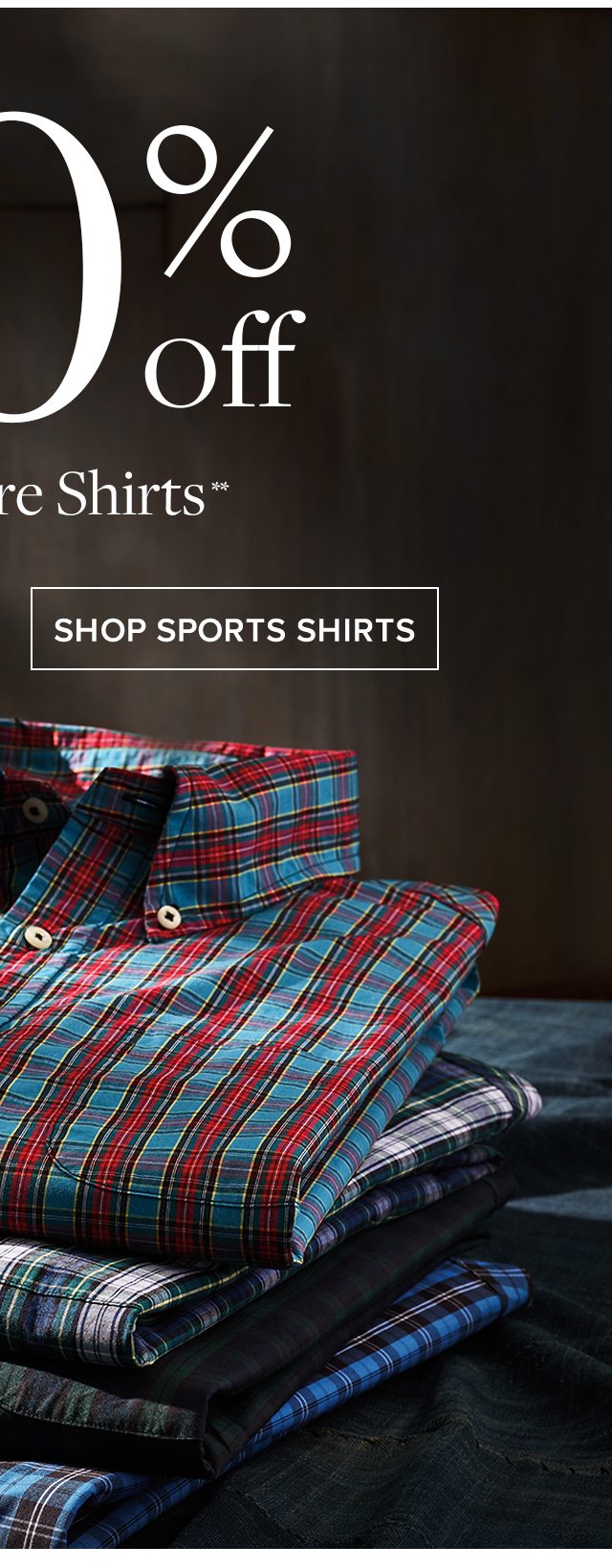 30% off 3 or More Shirts Shop Sports Shirts