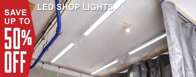Save Up to 50% Off on LED Shop Lights