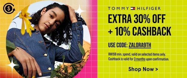 Tommy Hilfiger Extra 30% Off + 10% Cashback