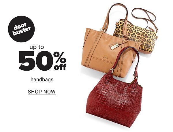 Up to 50% off handbags - Shop Now