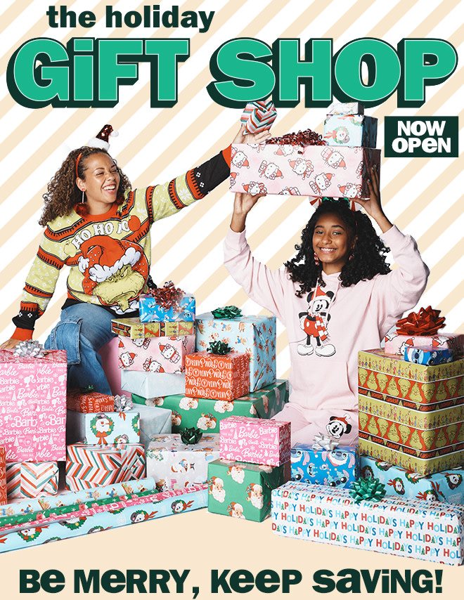 the holiday gift shop now open!