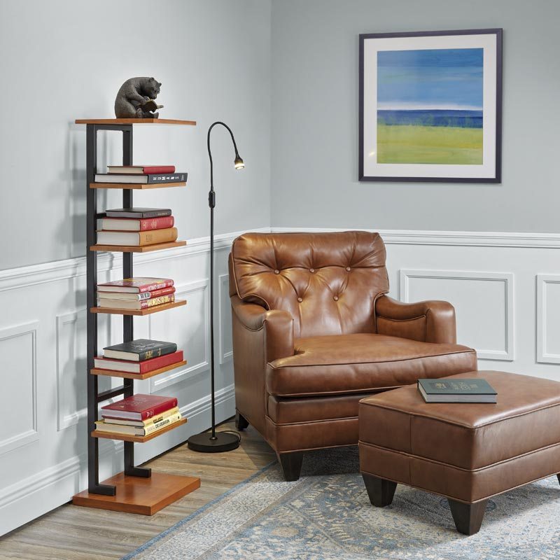 No-Room Wood Book Tower