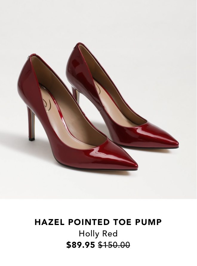 Hazel Pointed Toe Pump (Holly Red) $89.95