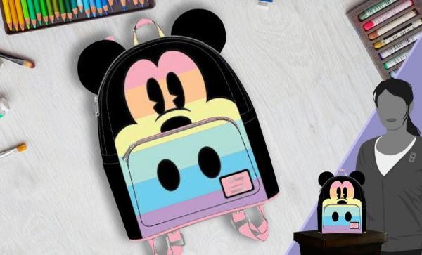 Mickey Mouse Pastel Rainbow Mini Backpack (Loungefly)