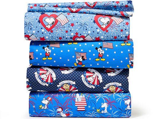 Image of Licensed Character Patriotic Fabric.