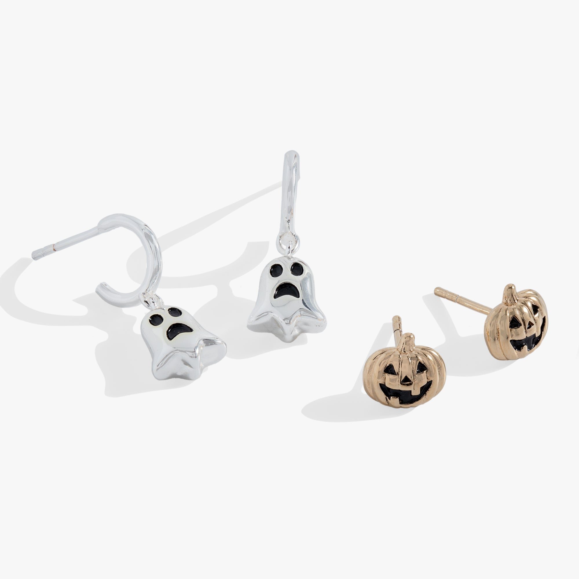 Image of Halloween Ghost and Pumpkin Earring Set