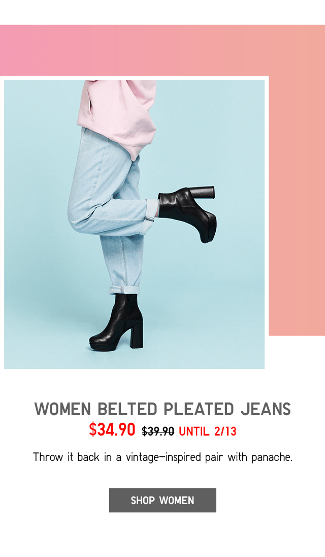 BODY1 PDP2 - WOMEN BELTED PLEATED JEANS