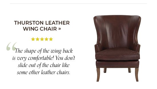 Thurston Leather Wing Chair