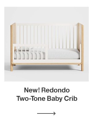 Redondo Two-Tone Baby Crib